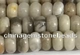 CSL162 15.5 inches 3*4.8mm 

rondelle sliver leaf jasper beads wholesale