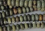 CSL18 15.5 inches 5*8mm rondelle silver leaf jasper beads wholesale