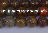 CSL223 15.5 inches 10mm round gold leaf jasper beads wholesale