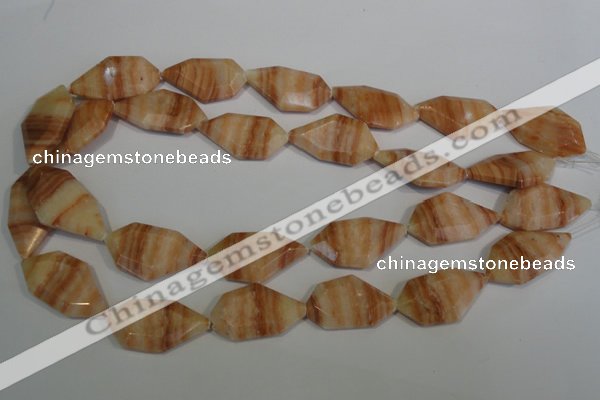 CSL85 15.5 inches 17*32mm freefrom silver leaf jasper beads wholesale