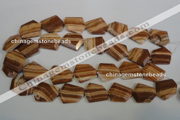 CSL86 15.5 inches 22*25mm freefrom silver leaf jasper beads wholesale