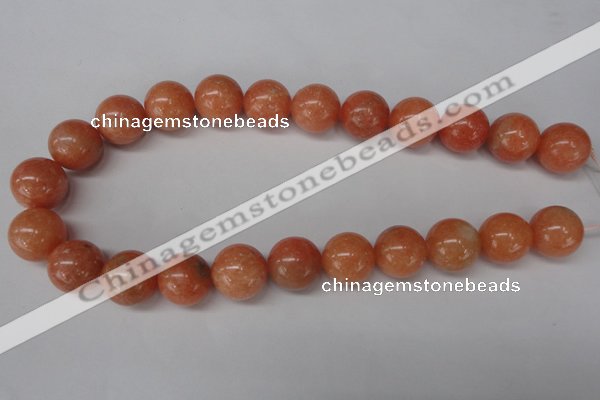 CSM08 15.5 inches 18mm round salmon stone beads wholesale