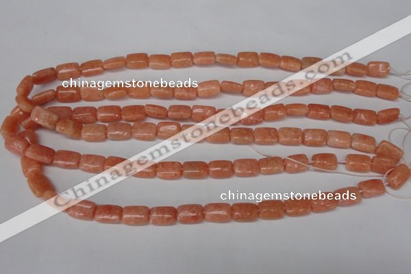 CSM18 15.5 inches 8*12mm rectangle salmon stone beads wholesale