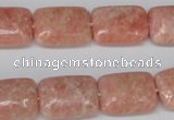 CSM21 15.5 inches 13*18mm rectangle salmon stone beads wholesale