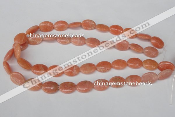 CSM35 15.5 inches 13*18mm oval salmon stone beads wholesale