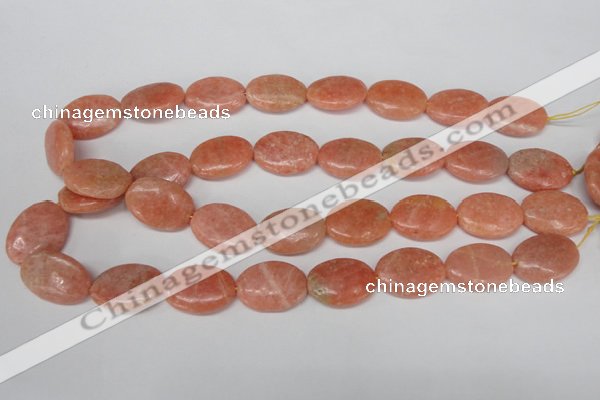 CSM37 15.5 inches 18*24mm oval salmon stone beads wholesale