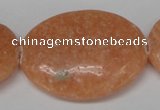 CSM40 15.5 inches 30*40mm oval salmon stone beads wholesale