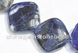 CSO04 15.5 inches 10mm rhombus A grade sodalite beads wholesale