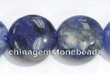 CSO09 15.5 inches A grade 8mm coin sodalite beads wholesale