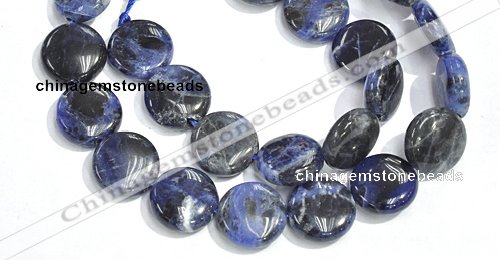 CSO09 15.5 inches A grade 8mm coin sodalite beads wholesale