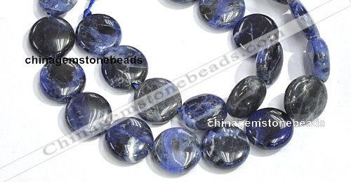 CSO10 15.5 inches A grade 10mm coin sodalite beads wholesale