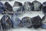 CSO103 15.5 inches 13*18mm faceted nugget sodalite gemstone beads