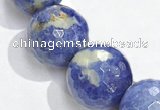 CSO21 AB grade 14mm faceted round sodalite beads wholesale