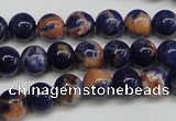 CSO261 15.5 inche 6mm round red sodalite gemstone beads wholesale