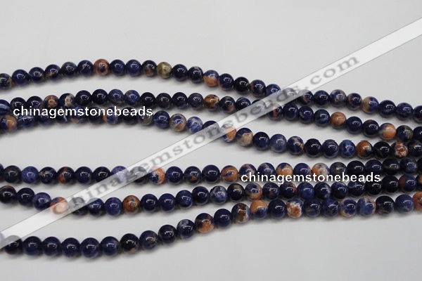 CSO261 15.5 inche 6mm round red sodalite gemstone beads wholesale