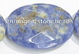 CSO29 15.5 inches faceted oval A grade 22*30mm sodalite beads