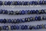 CSO31 15.5 inches 3*6mm faceted rondelle sodalite gemstone beads