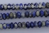 CSO32 15.5 inches 4*8mm faceted rondelle sodalite gemstone beads