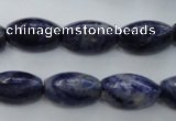 CSO359 15.5 inches 11*18mm trihedron natural sodalite beads