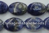 CSO371 15.5 inches 10*14mm oval natural sodalite gemstone beads