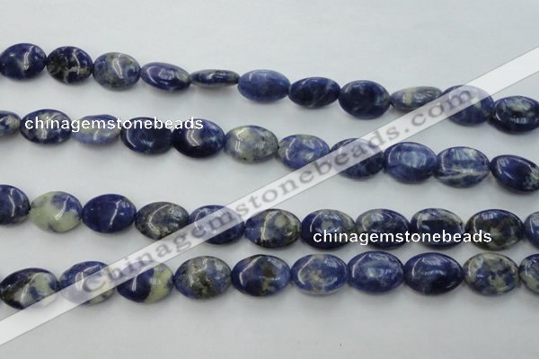 CSO371 15.5 inches 10*14mm oval natural sodalite gemstone beads