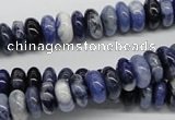 CSO40 15.5 inches 5*10mm rondelle sodalite gemstone beads wholesale