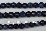 CSO400 15.5 inches 4mm round dyed sodalite gemstone beads
