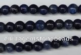 CSO400 15.5 inches 4mm round dyed sodalite gemstone beads
