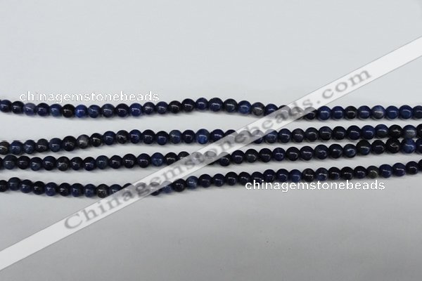 CSO400 15.5 inches 4mm round dyed sodalite gemstone beads