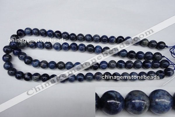 CSO403 15.5 inches 10mm round dyed sodalite gemstone beads