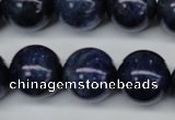 CSO407 15.5 inches 18mm round dyed sodalite gemstone beads