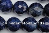 CSO417 15.5 inches 18mm faceted round dyed sodalite gemstone beads