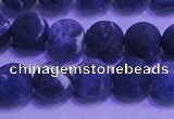 CSO455 15.5 inches 8mm round matte sodalite gemstone beads