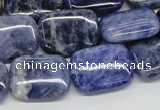 CSO46 15.5 inches 15*20mm rectangle sodalite beads wholesale