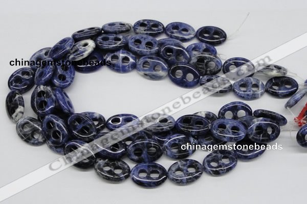 CSO49 15.5 inches 18*25mm oval sodalite gemstone beads wholesale