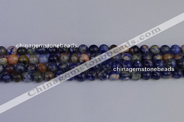 CSO513 15.5 inches 10mm round orange sodalite beads wholesale