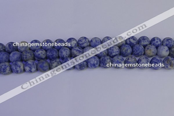 CSO534 15.5 inches 12mm round matte African sodalite beads wholesale