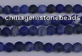 CSO540 15.5 inches 4mm round matte sodalite beads wholesale