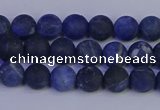 CSO541 15.5 inches 6mm round matte sodalite beads wholesale