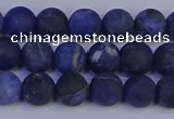 CSO542 15.5 inches 8mm round matte sodalite beads wholesale