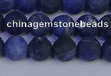 CSO543 15.5 inches 10mm round matte sodalite beads wholesale