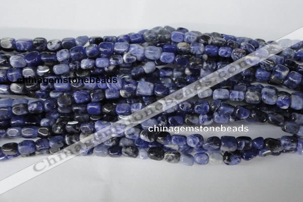 CSO55 15.5 inches 4*6mm nuggets sodalite gemstone beads