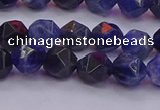 CSO552 15.5 inches 8mm faceted nuggets sodalite gemstone beads