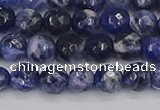 CSO559 15.5 inches 6mm faceted round sodalite gemstone beads