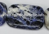 CSO58 15.5 inches 35*45mm rectangle sodalite gemstone beads