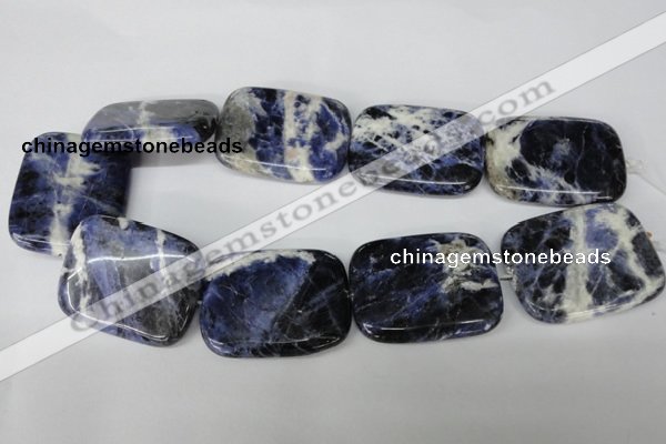 CSO58 15.5 inches 35*45mm rectangle sodalite gemstone beads