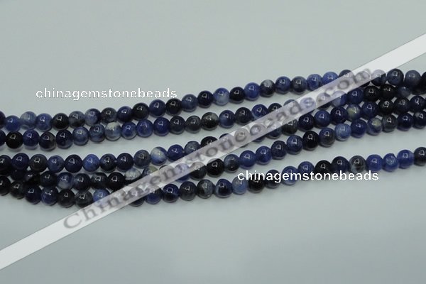 CSO60 15.5 inches 4mm round sodalite gemstone beads wholesale