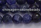 CSO603 15.5 inches 10mm faceted round sodalite gemstone beads