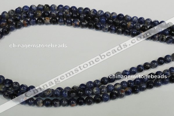 CSO61 15.5 inches 6mm round sodalite gemstone beads wholesale