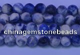 CSO620 15.5 inches 4mm faceted round AB grade sodalite beads